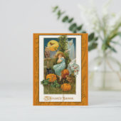 Ein Halloween-Albtraum Vintager Kunstkarten Postkarte (Stehend Vorderseite)