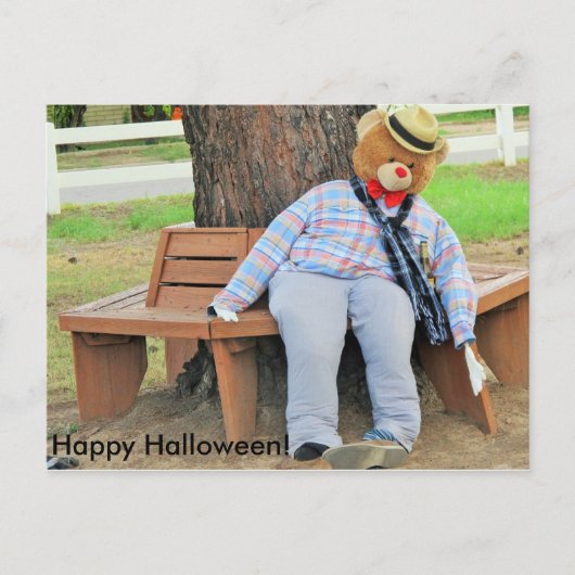 Ein Halloween-Bär Postkarte (Vorderseite)