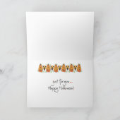 Ein Halloween Boo Jack O' Lantern Lineup Karte (Innenseite)