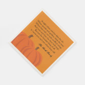 Ein Halloween-Gedicht Serviette (Ecke)