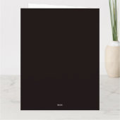 Ein Halloween-Groom Karte (Rückseite)