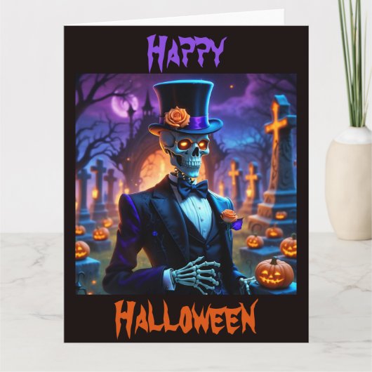 Ein Halloween-Groom Karte (Vorderseite)