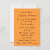 "Ein Halloween-Polterabend" Hexe/Straßenzeichen Einladung (Rückseite)