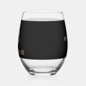 Ein Halloween-Portrait: Stemless Wine Glass Weinglas Ohne Stiel