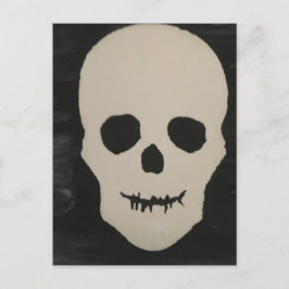 Ein Halloween Skull Postkarte