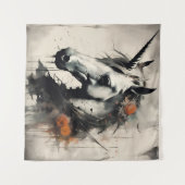 Ein Halloween Unicorn Wandteppich (Vorderseite (Horizontal))