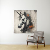 Ein Halloween Unicorn Wandteppich (Beispiel)