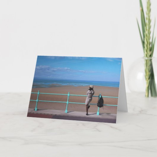 Ein Halt auf der Weise. Kunst-Gruß-Karte Karte (Vorderseite)