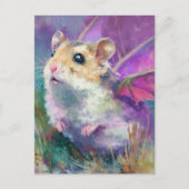 Ein Hamster-Drache Postkarte (Vorderseite)