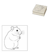 Ein Hamster Gummistempel (Stempel)