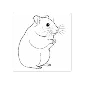 Ein Hamster Gummistempel (Prägung)