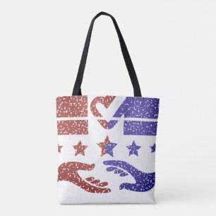 Ein Handschlag für den Wandel Tasche