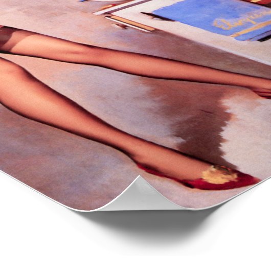 Ein Handtuch bitte Button hoch Poster (Ecke)