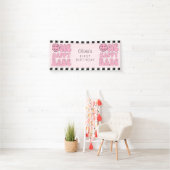 Ein Happy Babe Happy Face Pink Banner (Insitu)