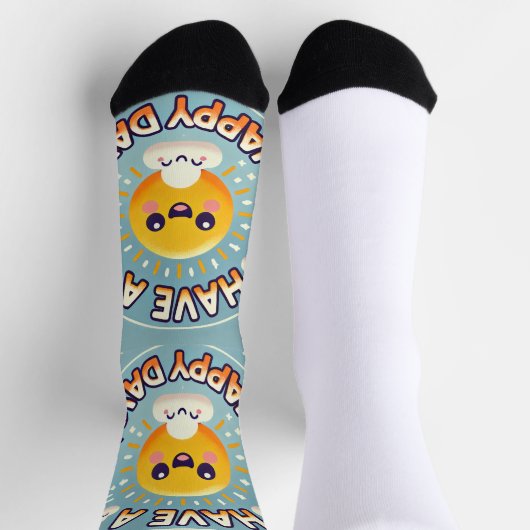 Ein Happy Day Socken (Oben)