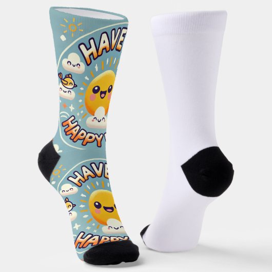 Ein Happy Day Socken (Gewinkelt)