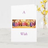 Ein Happybirthday Wunsch Karte (Gelbe Blume)