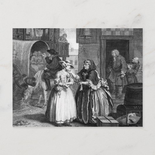Ein Harlot-Fortschritt Postkarte (Vorderseite)