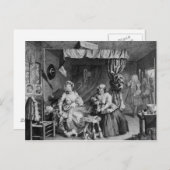 Ein Harlot-Fortschritt Postkarte (Vorne/Hinten)