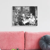 Ein Harlot's Progress, Platte II, Quarrels Leinwanddruck (Insitu (Wohnzimmer))