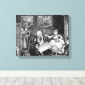 Ein Harlot's Progress, Platte II, Quarrels Leinwanddruck (Insitu (Holzboden))