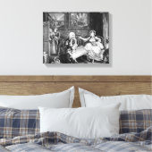 Ein Harlot's Progress, Platte II, Quarrels Leinwanddruck (Insitu (Schlafzimmer))