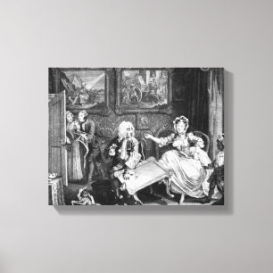 Ein Harlot's Progress, Platte II, Quarrels Leinwanddruck