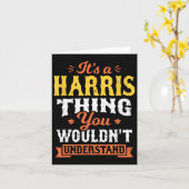 Ein Harris-Ding, das du nicht verstehen würdest Karte (Gelbe Blume)