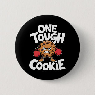 Ein harter Keks Boxer Boxing Funny Cookie Lover Button