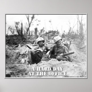 Ein harter Tag im Büro Poster