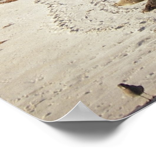 Ein harter Tag im Surfen Poster (Ecke)