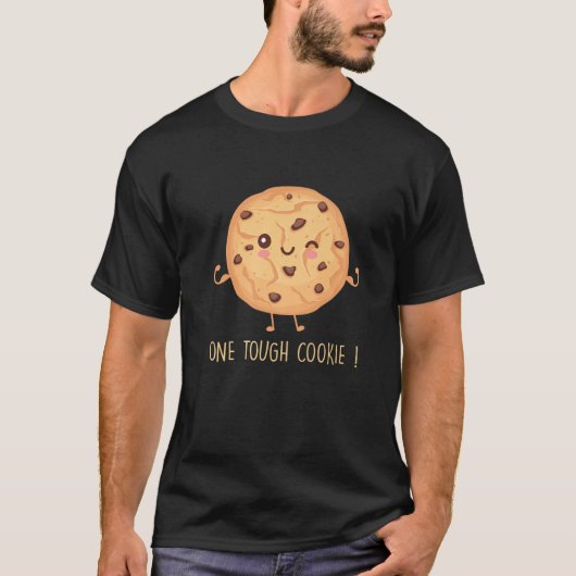 Ein hartes Keks Funny Chocolate Chip Cookies T-Shirt (Vorderseite)