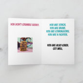 Ein hartes Keks wird gut Karte (Innenseite)