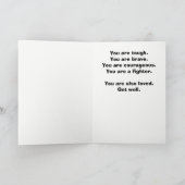 Ein hartes Keks wird gut Karte (Innenseite)