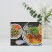 Ein hartes Mittagessen in Japan Postkarte (Stehend Vorderseite)