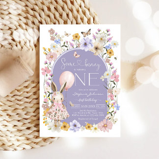 Ein Häschen ist EIN Mädchen Geburtstagseinladung Einladung