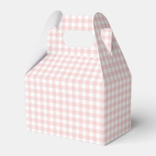 Ein Häschen ist ein rosa Gingham-Geburtstag Geschenkschachtel