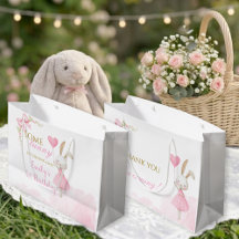 Ein Häschen ist Eins Rosa Schleife Kokette Balleri
