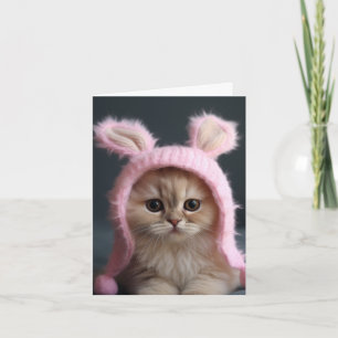 Ein Häschen Katzen Grußkarte Karte