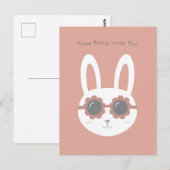 Ein Häschen liebt dich LB Postkarte (Vorne/Hinten)