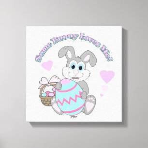 Ein Häschen liebt mich! Osterhase Leinwanddruck