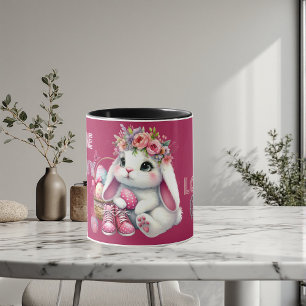 Ein Häschen liebt mich - Whimsical Frühling Person Tasse