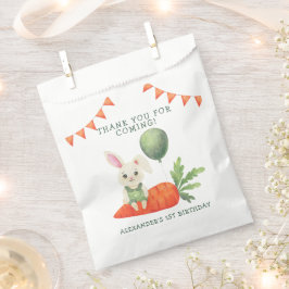 Ein Häschen wird Eins Geburtstags Dankeschön Geschenktütchen