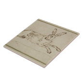 Ein Hase-Betrieb, wenn die Ohren (Stift u. Tinte Fliese (Seite)