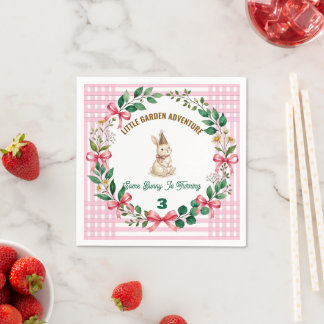 Ein Hase hat Geburtstag Personalisierter Hase Serviette