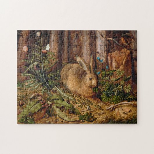 Ein Hase im Wald | Hans Hoffmann Puzzle (Horizontal)