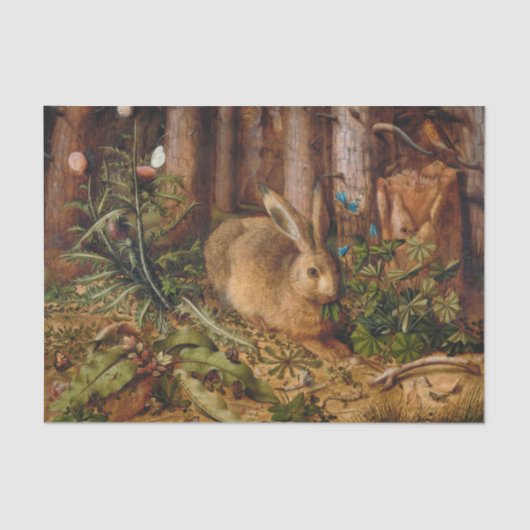Ein Hase im Wald | Hans Hoffmann Seidenpapier (Vorderseite)