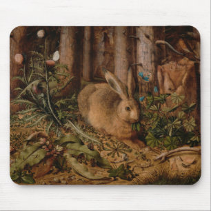 Ein Hase im Wald (von Hans Hoffmann) Mousepad