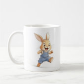 Ein Hase in hellen Overalls Kaffeetasse (Links)