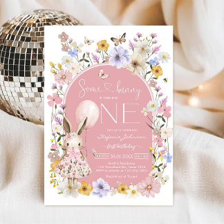 Ein Hase ist EIN Erster 1. Geburtstagseinladung Einladung